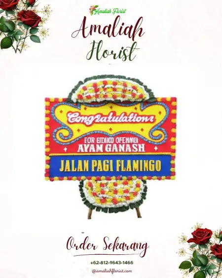 Sewa Papan Bunga Tumpak